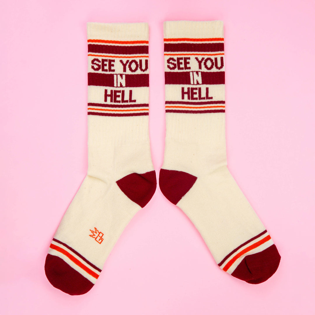 See You In Hell Crew Socks