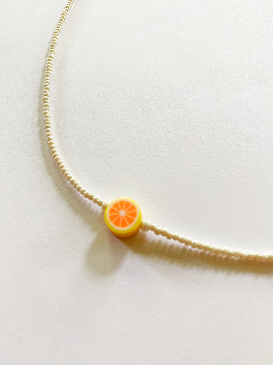 Grapefruit Pearl Neckalce