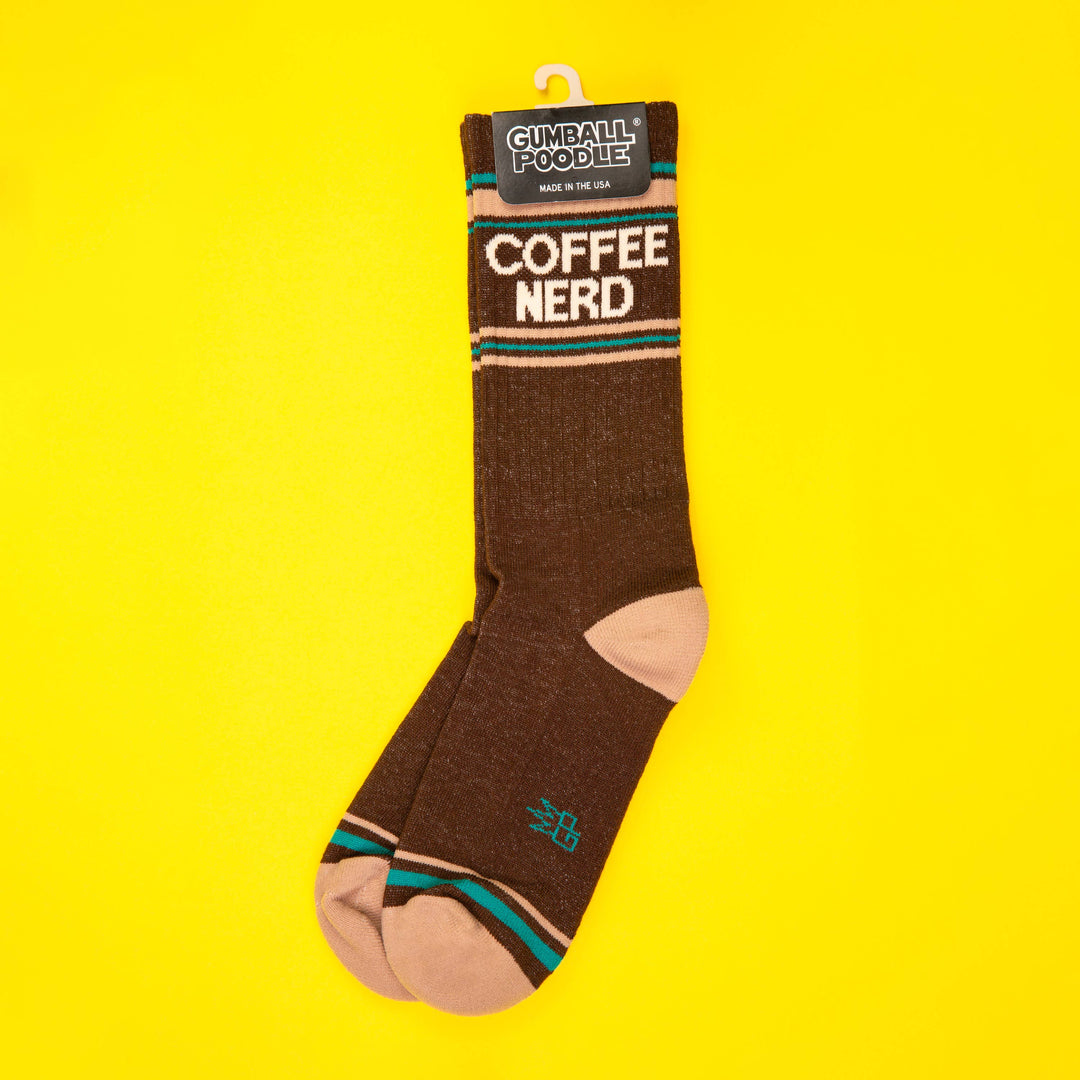 Coffee Nerd Crew Socks