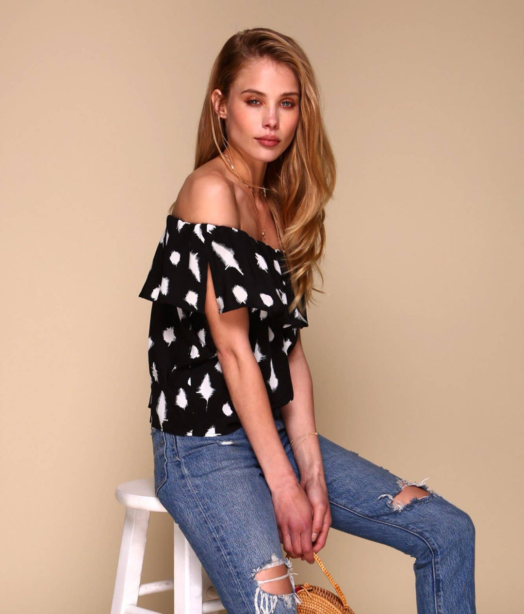 Gueverra Blouse, Warhol Print