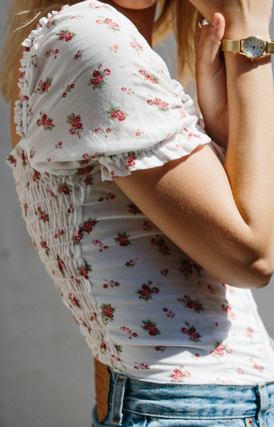 Summer Top, Dainty Floral