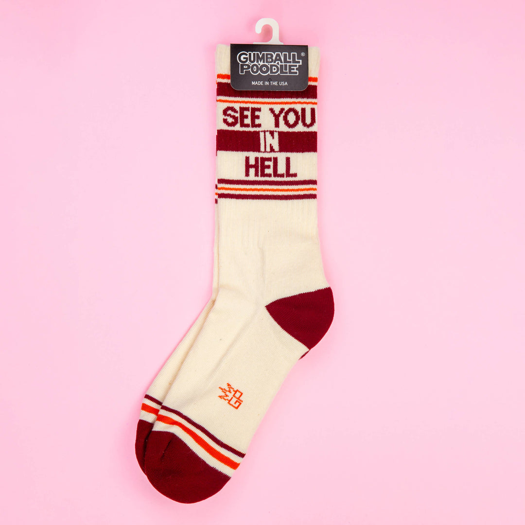 See You In Hell Crew Socks