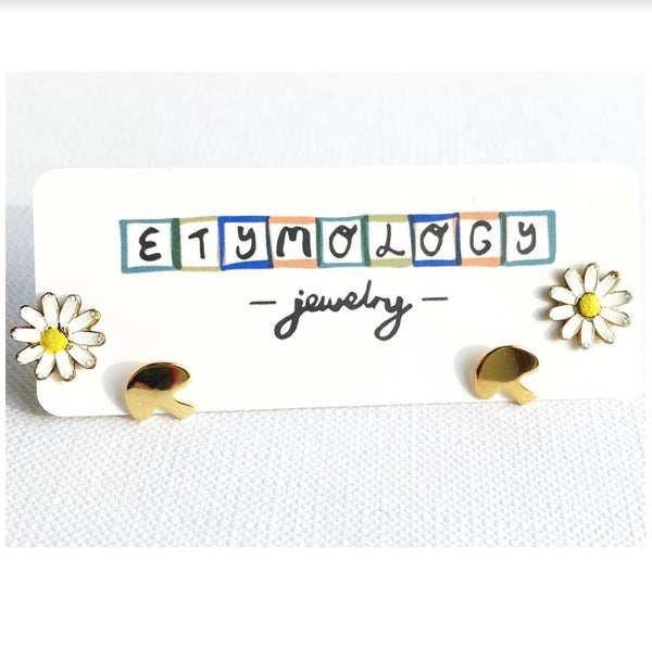 Etymology Jewelry - Stud Earrings Set Dainty Earrings Spring Jewelry Earring Set
