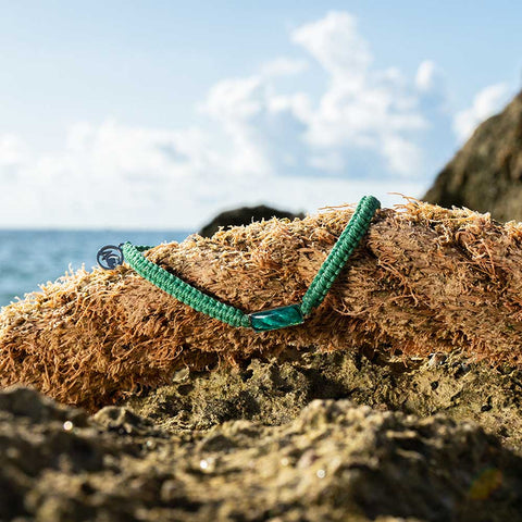 Ghost Net Bracelet, Green