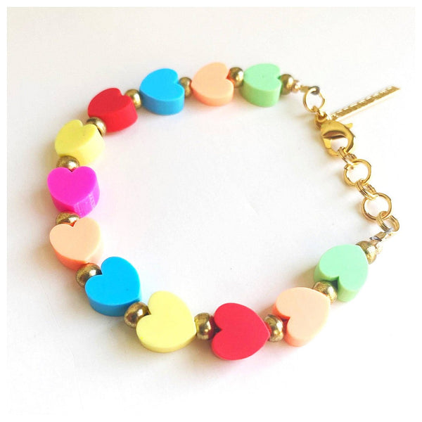 Heart Bracelet- Recycled Bracelet- Upcycled Jewelry