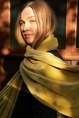 Velvet Scarf, Citron