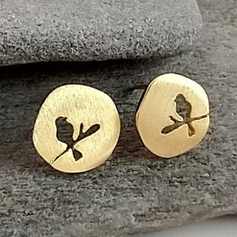 Bird Silhouette Studs