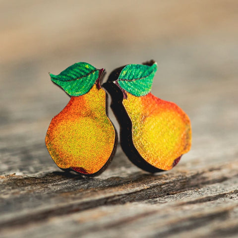 Pear Stud Earrings