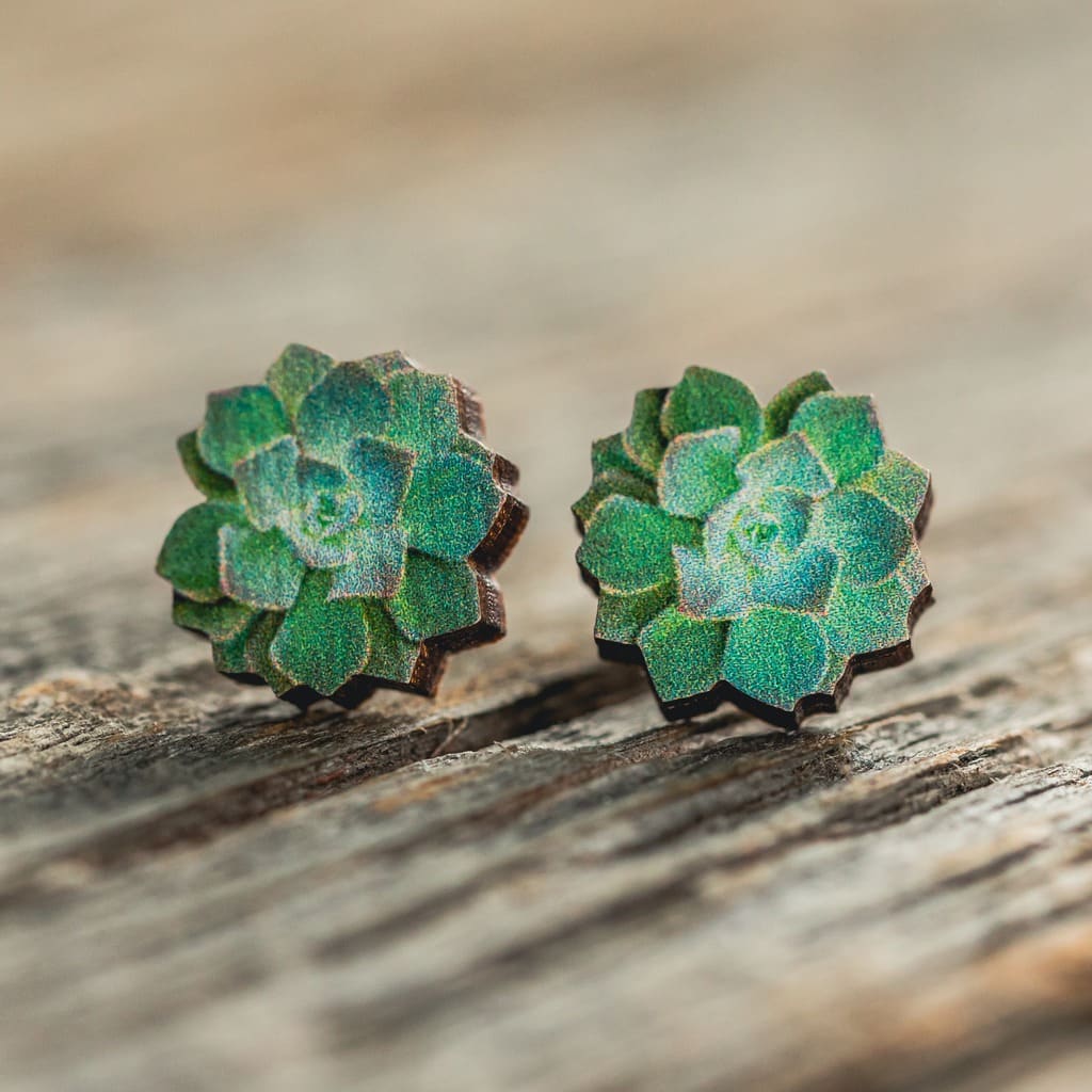 Plant Posse - Succulent Stud Earrings