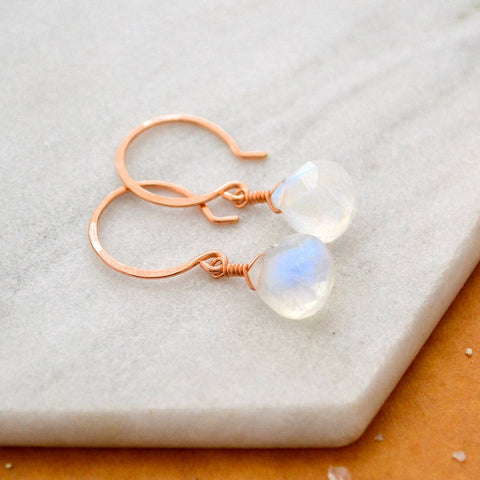 Rainbow Moonstone Earrings