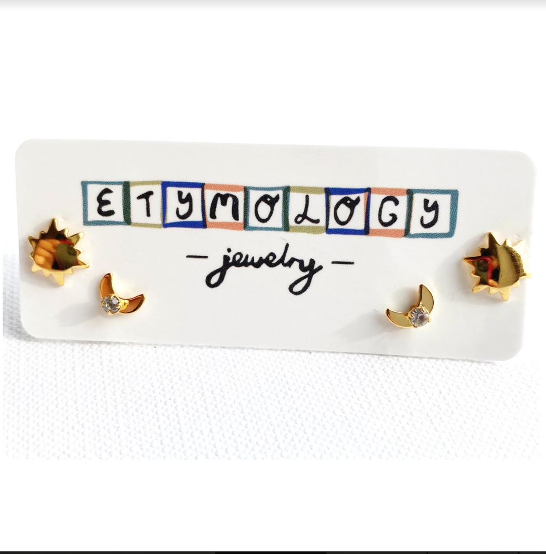 Etymology Jewelry - Studs Earring Set Jewelry Set Spring Earrings Stud Earrings