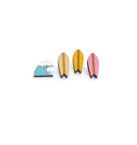 Surf Board & Wave Studs