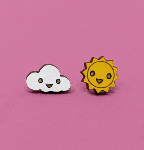 Sun & Cloud Studs