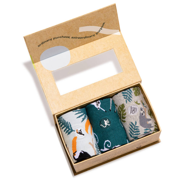 Conscious Step - Boxed Set Socks that Protect Rainforests