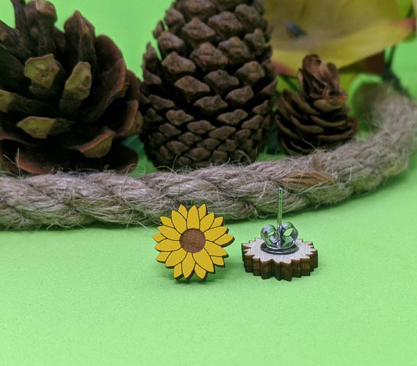Unpossible Cuts - Sunflower Earring | Botanical | Handmade