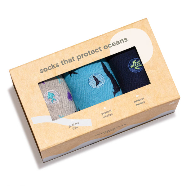 Conscious Step - Boxed Set Socks that Protect Ocean Animals
