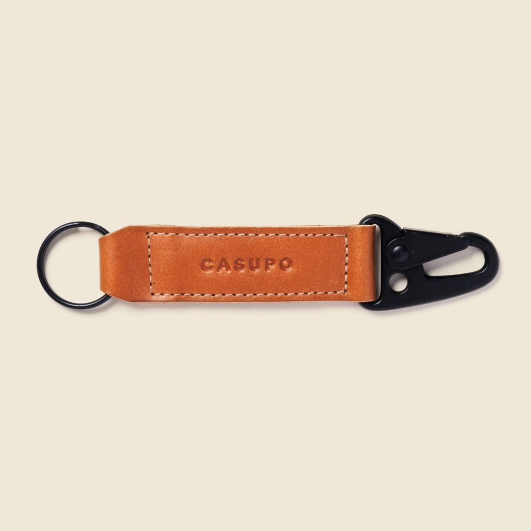 CASUPO - Sustainable Leather Keychain - Natural