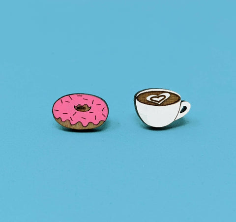 Coffee & Donut Studs