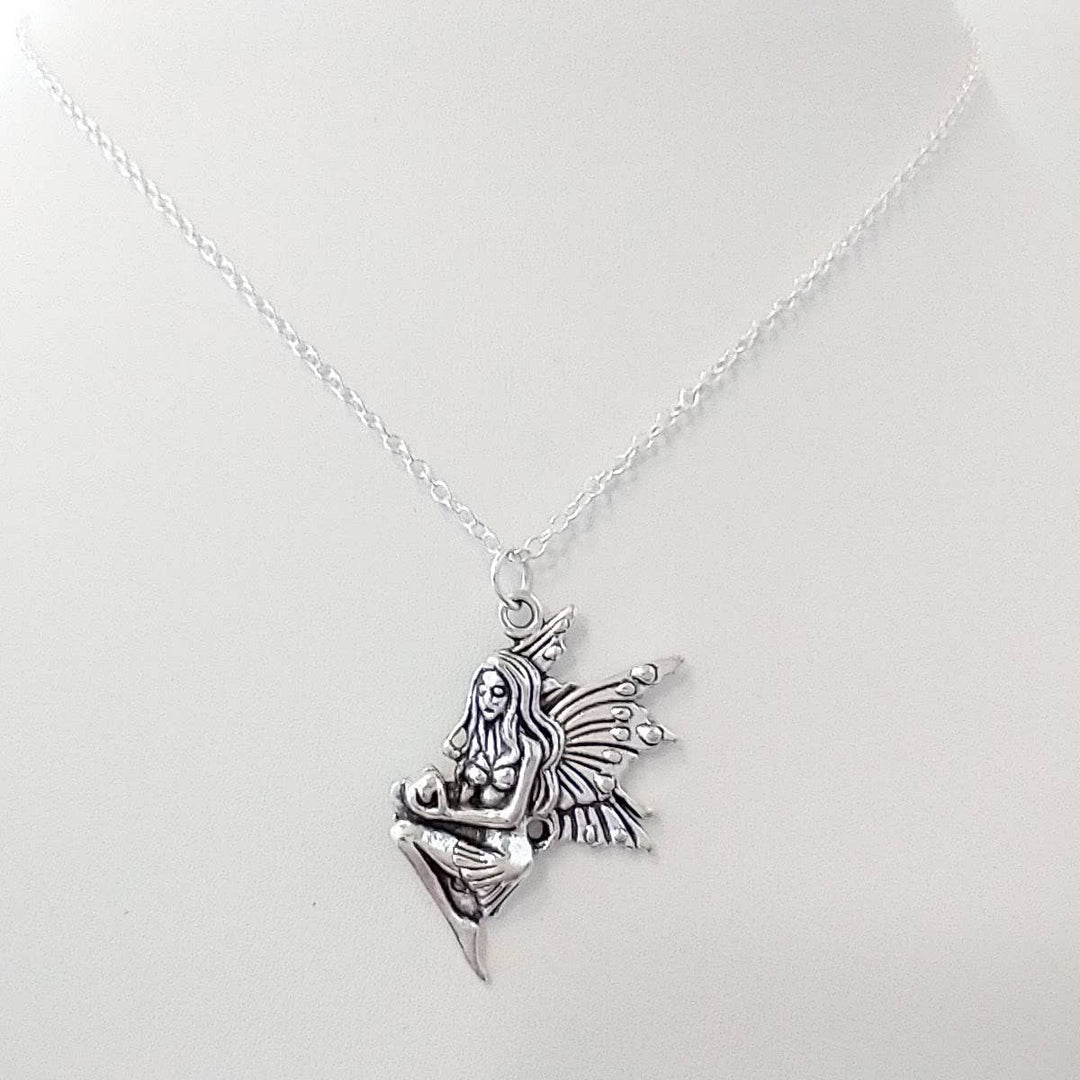 fairy necklace silver