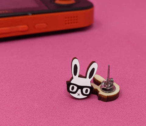 Nerd Bunny Studs