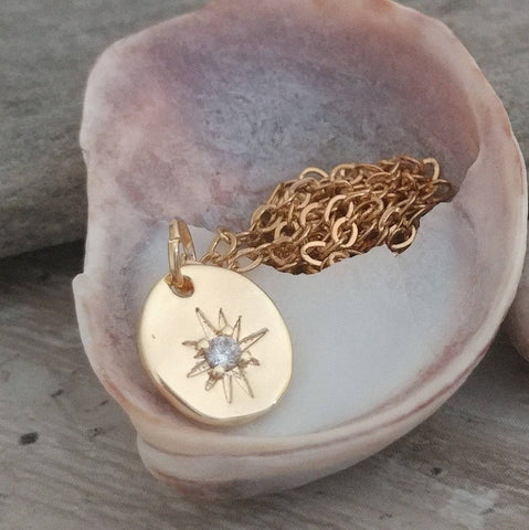 Star Necklace, Rose Gold